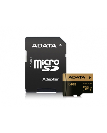 ADATA memory card SDXC UHS-I U3 64GB 95/90MB/s