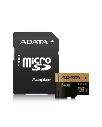 ADATA memory card SDXC UHS-I U3 64GB 95/90MB/s