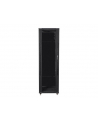 Lanberg szafa instalacyjna stojąca 19'' 42U/800x1000mm czarna (drzwi szklane) - nr 2