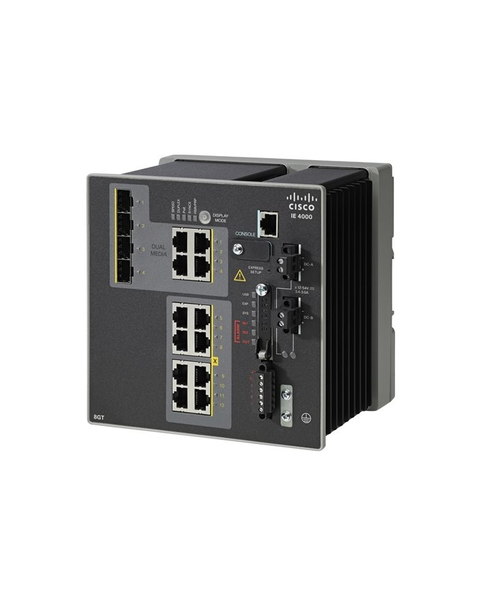 IE 4000 8 x RJ45 10/100/1000, 4 x 1G Combo , LAN Base główny