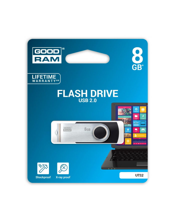 Goodram Flashdrive Twister 8GB USB 2.0 czarny główny