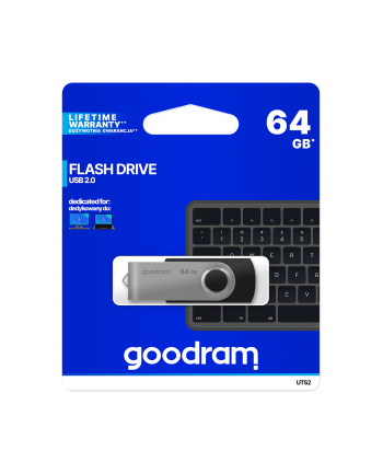 Goodram Flashdrive Twister 64GB USB 2.0 czarny
