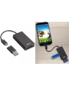 Hub USB 2.0 Hama 1:4 OTG + czytnik kart - nr 35