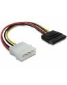 Kabel SATA zasilający (M) -> Molex (M) 6cm Delock - nr 5