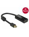Delock Adapter mini Displayport 1.2 (M) > HDMI (F) 4K pasywne czarny - nr 12