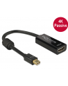 Delock Adapter mini Displayport 1.2 (M) > HDMI (F) 4K pasywne czarny - nr 18