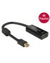Delock Adapter mini Displayport 1.2 (M) > HDMI (F) 4K pasywne czarny - nr 3