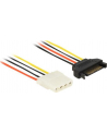 Kabel SATA zasilający (M) -> Molex (F) 50cm Delock - nr 10
