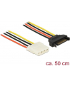 Kabel SATA zasilający (M) -> Molex (F) 50cm Delock - nr 11