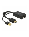 Adapter HDMI(M) -> Displayport1.2(F) + zasilanie USB 0.24M Delock - nr 4