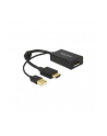 Adapter HDMI(M) -> Displayport1.2(F) + zasilanie USB 0.24M Delock - nr 6