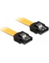 Kabel SATA DATA 0.3m z zatrzaskami metalowymi (krótkie wtyczki) Delock - nr 22