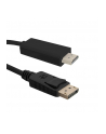 Kabel DisplayPort v1.2 Qoltec męski / HDMI męski | 4Kx2K | 1m - nr 1