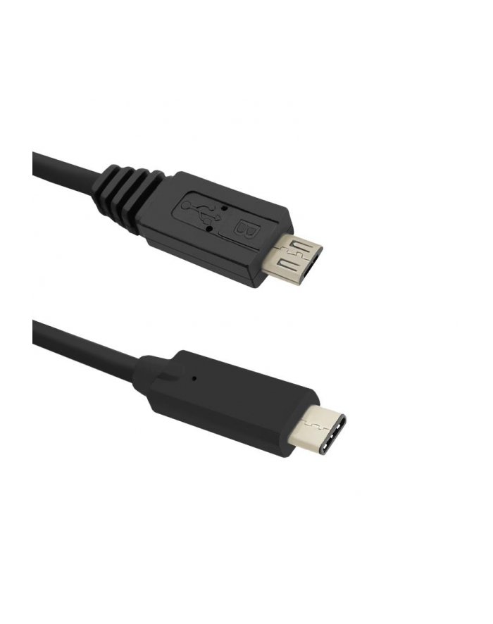Kabel USB Qoltec 3.1 typ C męski | Micro USB 2.0 B męski | 1.2m główny