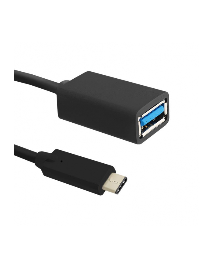 Kabel USB Qoltec 3.1 typ C męski | USB 3.0 A żeński | 0.2m główny