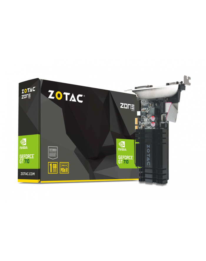 ZOTAC GeForce GT 710, 1GB DDR3 (64 Bit), HDMI, DVI, VGA główny