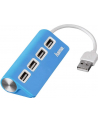 Hub USB 2.0 Hama 1:4 niebieski - nr 12