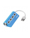 Hub USB 2.0 Hama 1:4 niebieski - nr 1