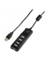 Hub USB 2.0 Hama 1:4 z funkcją wł/wył. czarny - nr 10