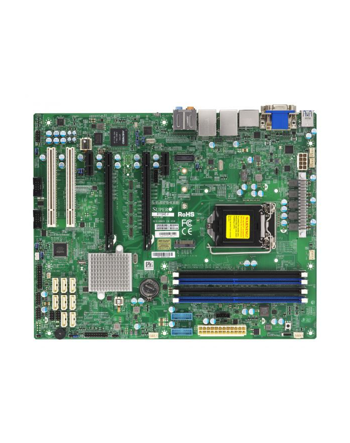 SUPERMICRO 1XEONV5 C236 64GB DDR4 ATX 2XGBE 8XSATA DP PCI IPMI RETAIL  IN główny