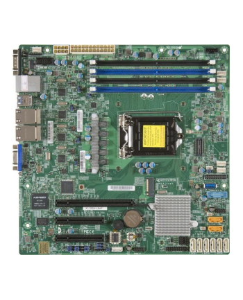 SUPERMICRO 1XEONV5 C236 64GB DDR4 MATX Single socket H4 (LGA 1151), Intel C236, Up to 64GB Unbuffered ECC UDIMM DDR4 2133MHz, 4x DIMM, Quad GbE LAN, Retail Pack