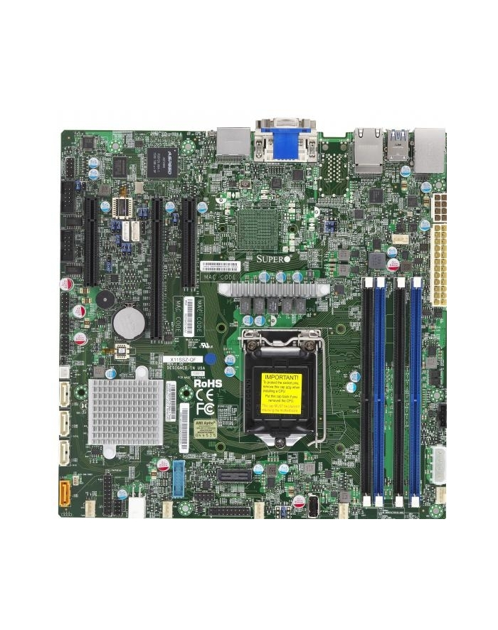 SUPERMICRO CORE I7/5/3 C236 64GB DDR4 MATX 2XGBE 4XSATA DP/HDMI IPMI RETAIL IN główny