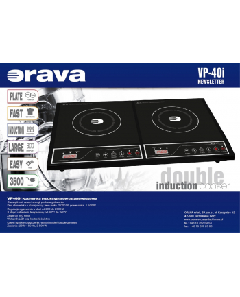 Kuchenka indukcyjna                   VP-40i