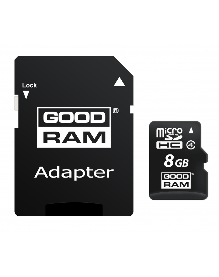 GOODRAM microSD 8GB C4 1-adapter główny