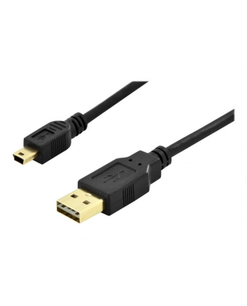 ASSMANN Kabel połączeniowy USB 2.0 HighSpeed dwustronny USB A/miniUSB B M/M 1,8m