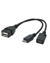 Gembird kabel USB 2.0 OTG AF -> USB micro BM + USB micro BF (zasilanie) - nr 10