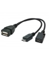 Gembird kabel USB 2.0 OTG AF -> USB micro BM + USB micro BF (zasilanie) - nr 11