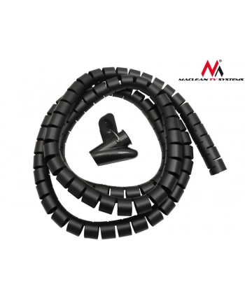 Maclean MCTV-676 B organizator maskownica kabli, 25mm x 2m czarna