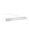 Keyboard : US-Euro (Qwerty) Dell KB216 Quietkey USB, White - nr 36