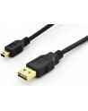 ASSMANN Kabel połączeniowy USB 2.0 HighSpeed dwustronny USB A/miniUSB B M/M 1,8m - nr 11
