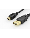 ASSMANN Kabel połączeniowy USB 2.0 HighSpeed dwustronny USB A/miniUSB B M/M 1,8m - nr 3