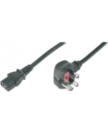 ASSMANN Kabel połączeniowy zasilający Typ UK kątowy/IEC C13 M/Ż czarny 1,8m