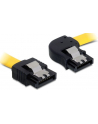 Delock kabel SATA 6 Gb/s kątowy prawo/prosto metal. zatrzaski 30cm żółty - nr 7