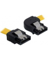 Delock kabel SATA 6 Gb/s kątowy prawo/prosto metal. zatrzaski 50cm żółty - nr 15