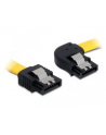 Delock kabel SATA 6 Gb/s kątowy prawo/prosto metal. zatrzaski 50cm żółty - nr 3