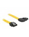 Delock kabel SATA 6 Gb/s kątowy prawo/prosto metal. zatrzaski 50cm żółty - nr 5