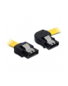 Delock kabel SATA 6 Gb/s kątowy prawo/prosto metal. zatrzaski 50cm żółty - nr 7