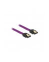 Delock kabel SATA 6 Gb/s 100 cm prosty/prosty metal. zatrzaski fioletowy Premium - nr 5