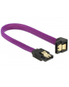 Delock kabel SATA 6 Gb/s 20 cm dół / prosty metal. zatrzaski fioletowy Premium - nr 4