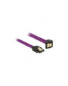 Delock kabel SATA 6 Gb/s 20 cm dół / prosty metal. zatrzaski fioletowy Premium - nr 5