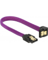 Delock kabel SATA 6 Gb/s 20 cm dół / prosty metal. zatrzaski fioletowy Premium - nr 7
