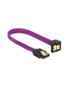 Delock kabel SATA 6 Gb/s 20 cm dół / prosty metal. zatrzaski fioletowy Premium - nr 8