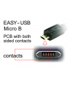 Delock kabel USB 2.0 micro AM-BM Dual Easy-USB 2m black - nr 12