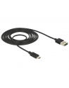 Delock kabel USB 2.0 micro AM-BM Dual Easy-USB 2m black - nr 16