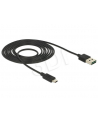 Delock kabel USB 2.0 micro AM-BM Dual Easy-USB 2m black - nr 20