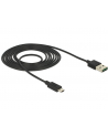 Delock kabel USB 2.0 micro AM-BM Dual Easy-USB 2m black - nr 21